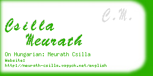 csilla meurath business card